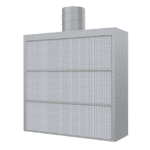 Insulated Dry Filter Spray Booth 3m wide - No canopy