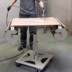 Paper Feed Spray Table