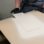 Paper Feed Spray Table
