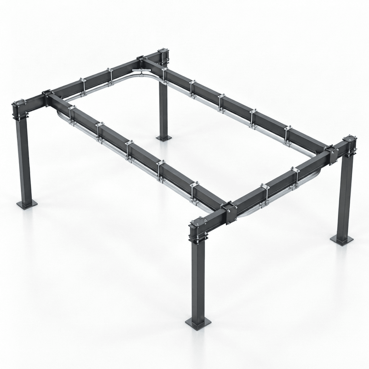 Rectangular Track System - 6 Rectangular Overhead Track System