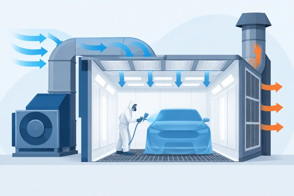 Spray Booth Airflow Calculation Explained